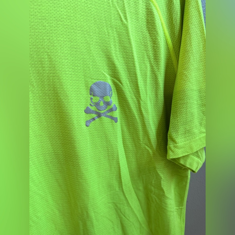 Lululemon x Soulcycle neon green short sleeve athletic tee shirt - Picture 2 of 6